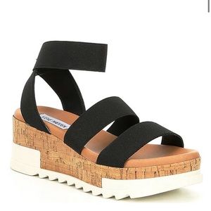 Bandi Elastic Cork Flatform Sandals